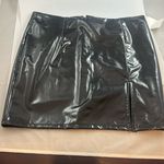 Bear Dance  black pleather mini skirt with slit! NWT. Size Small. Photo 0