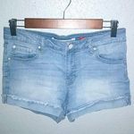 Celebrity Pink The Honey 5 29 Cuffed Raw Hem Light Wash Jeans Shorts Photo 0