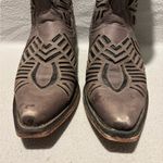 Herencia Women’s Western Inlay Pull on Cowgirl Boots Size 7 snip toe Gray Photo 1