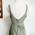 J.F.W Vintage Vintage 90s Green Embroidered Sun Dress size 6 Photo 3