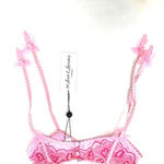 For Love & Lemons Retro Heart Garter Pink Size XS Photo 6