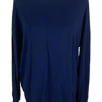 Universal Standard  Navy Crewneck Long Sleeve Pullover Minimalist 2XS Photo 0