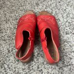 Miz Mooz  Red Leather Sandals with Stud Accents Photo 4