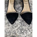 L.A.M.B. Suede Stiletto Studded Ankle Strap Heels in Black Size 81/2 Photo 4