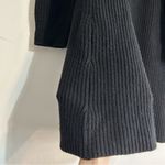 Sandro  Puff Sleeve Ribbed Knit Wool Sweater Dress in Black Size 36 US Small 4 Photo 4