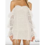 Michael Costello  x REVOLVE Isadora Mini Dress Cream Lace Size M Photo 1