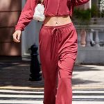 CRZ Yoga French terry Down the Street Sweatpants Jogger 28'' raspberry size xs Photo 0