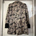 NU Long Line Jacket Soft Jersey Blazer Crackled Splatter Printed Edgy Goth Punk Black Size M Photo 7