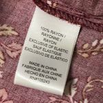 Mod Lusive Rayon Burgundy Floral Print Smocked Back Puff Sleeve Maxi Dress XL Red Photo 9