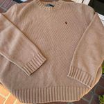 Polo Vintage  Ralph Lauren men’s tan 100% cotton sweater sz XXL Photo 3