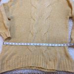 Aerie Happy Place Pale Yellow Oversized Cable Knit Sweater Wool Blend Size S/P. Photo 4