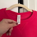 Spanx AirEssentials Crew Cerise Pink Pullover Long Sleeve Sweatshirt Top Photo 3