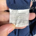 Anthropologie Tiny Dress Women S Blue White Floral Embroidery Button Up Western Boho Festival Photo 4