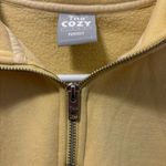 TNA Cozy Fleece Perfect ¼ Zip Sweatshirt Yellow Photo 3
