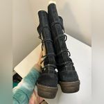 UGG  AUSTRALIA Surfcat 5158 Shearling Lined Black Leather Boots sz 8 Photo 8