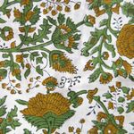 SZ Blockprint Jumpsuit Padra Print in Moss Floral Cotton One Photo 5