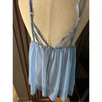 Victoria's Secret  Babydoll Lingerie Gown Heart Blue Size Large Photo 2