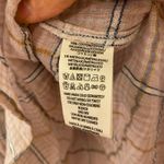 Free People  Break My Stride Pink Gold Plaid Oversized Button Down Shirt Large Photo 7