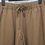 Eileen Fisher NWOT Chocolate Brown Crepe Tencel Blend Pull On Shorts - Sz Small Photo 3