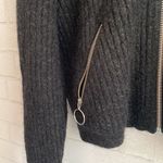 & Other Stories & Other Stories Dark Gray Zipper Wool Sweater Photo 2