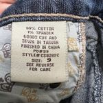 Creme Royale Flare Leg Jeans Low Rise Denim Dark Wash Women's Size 9 Blue Photo 6