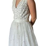 Venus  Couture Pearl Embellished, big Tulle skirt Sleeveless gown Dress size 4 Photo 6