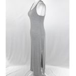 Miken New Racerback Side Slit Cover Up Maxi Dress Heather Grey Photo 6
