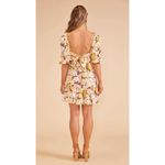 MINKPINK  Floral Zoey Tie Back Puff Sleeve Square Neck Mini Dress Size M Photo 1