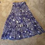 Marie Oliver  Tanya True Wrap Poplin Midi Skirt Iris Coin Blue White Sz XS Photo 2