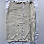 Chelsea and Violet Cream and Gold Flip Sequin Midi Skirt 10 Photo 10