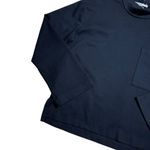 Anthropologie Stateside  Black Mock Neck Long Sleeve Top Women’s US M Photo 2