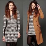 Free People NEW FREE PROPLE COZY CABIN CHEVRON BODYCON SCOOP NECK DRESS M Photo 5