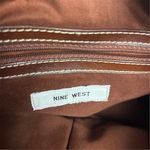 Nine West Women's Brown Leather Shoulder Bag with Zip Closure Photo 10