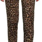 Michael Kors MICHAEL Cheetah Print Ponte Knit Pull-On Slim Leg Ankle SZL Photo 2
