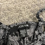 joe's jeans  100% Silk Black and White Patterned Tank Top Photo 1