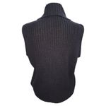 Alfred Dunner Alfred Dunner Sweater Vest Cable Knit Button Front Wool Blend Black 1X Photo 1
