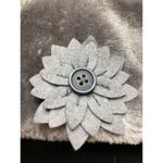 JACK NWT Murphy Kingston Town Headband M-L Day Gray Fleece Floral Winter Modern Photo 3