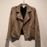 FOR THE REPUBLIC  Faux Suede Biker Jacket Photo 0