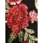 Lucci Lu Womens Cocktail Dress Embroidered Floral Asymmetrical Size 22 Photo 6