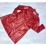 Eloquii  Elements Women's Plus size Mini Faux Leather Shirt Dress jacket coat 22 Photo 3