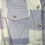 Sanctuary Brushed Plaid Shirt Dress in Wisteria Check NWT Size Medium Photo 3