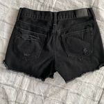 American Eagle women 2 cotton blend ripped distressed black shorts Photo 6