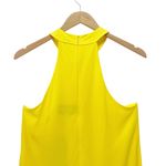 Meghan LA NWT  Aphrodite Maxi Dress Size Medium Yellow Halter Ruffle Slit Gown Photo 8