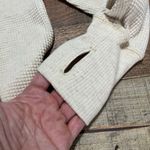 Aerie Offline by Women's Beige HAPPY Thumb Holes Waffle Knit Oversized Top Sz S Photo 4