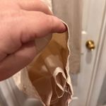 Ann Taylor  Womens Size 12 Tan Lined Pinstripe Wide Leg Dress Pants Lightweight Photo 3