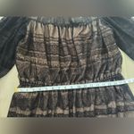 Anthropologie HD IN PARIS  Black and Tan Textured Top 🖤🤎

*NEW WITH TAGS 🏷️ Photo 4