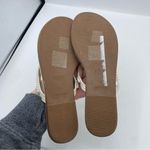 J.Crew  factory Pearl Easy Summer Flip-flops 7 White Tan Preppy Vacation READ Photo 2