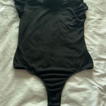 Mikey & Joey Black Ruffle Sleeve Bodysuit Woman’s Size Large Photo 0