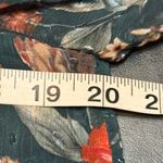 Kensie Floral Blouse in Color Alpine Green with statement sleeves Size Small NWT Photo 10