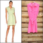 Amanda Uprichard  Edith Mini Dress Hot Pink Photo 1